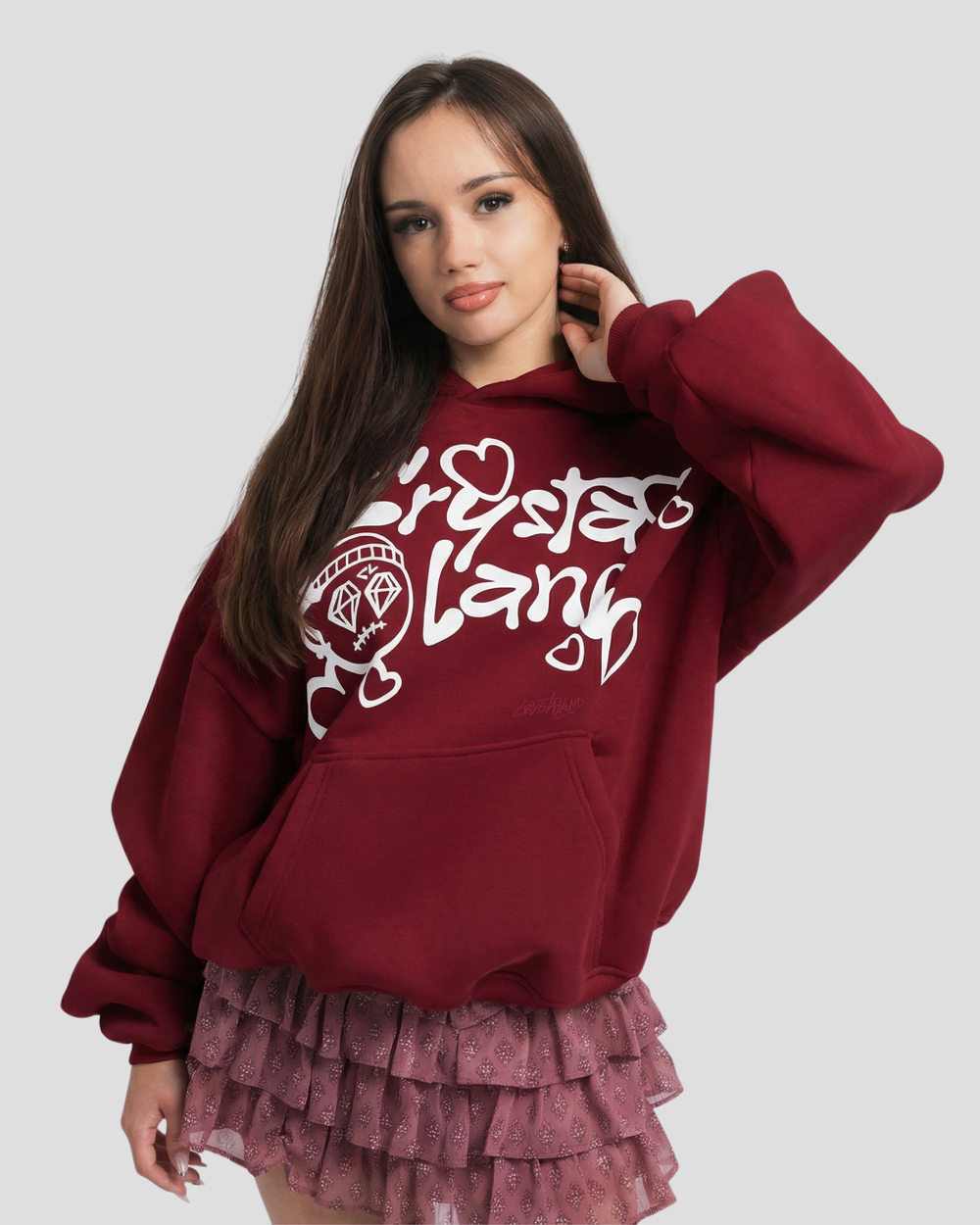 CRYSTALAND VALENTINE'S DAY VANILLA HOODIE