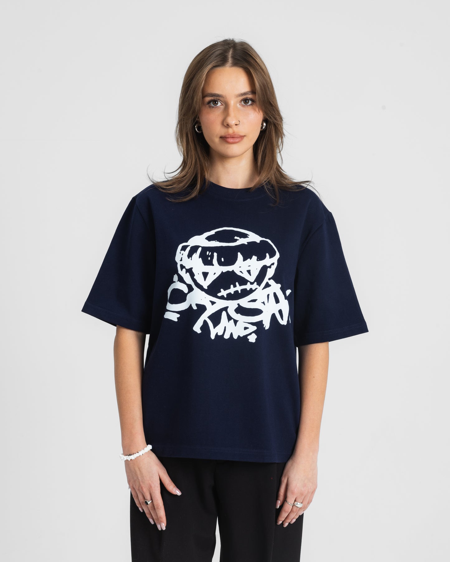 CRYSTALAND THUG NAVY T-SHIRT