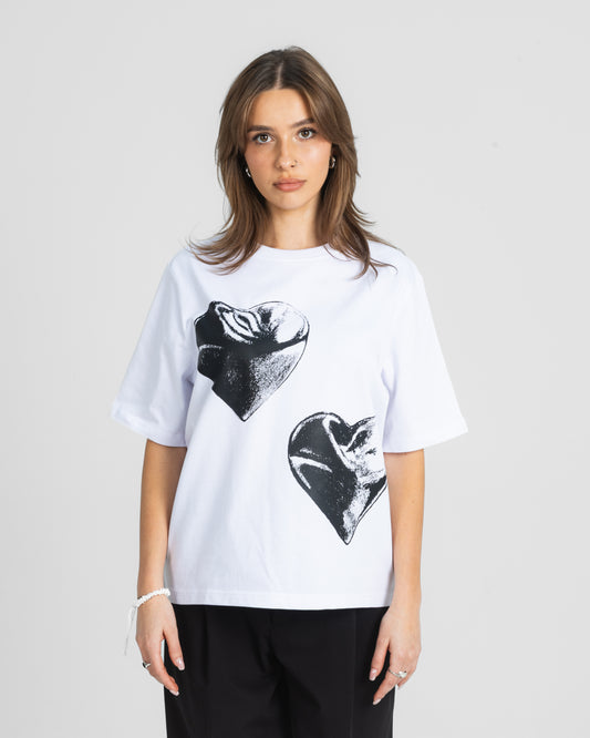 CRYSTALAND HEART WHITE T-SHIRT