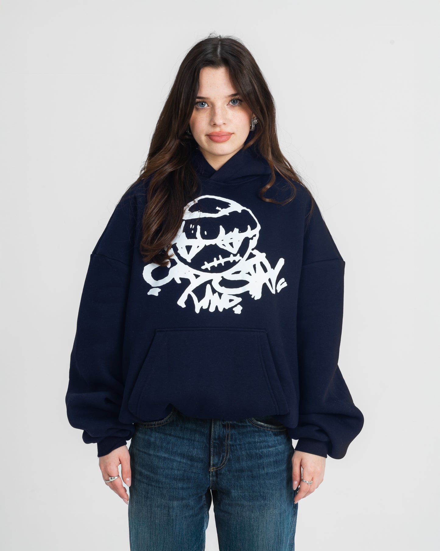 CRYSTALAND THUG NAVY HOODIE