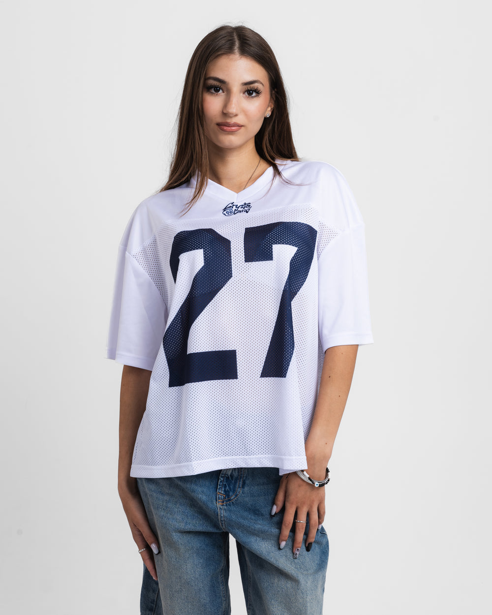 CRYSTALAND GRAFITTI SILVER GREY T-SHIRT