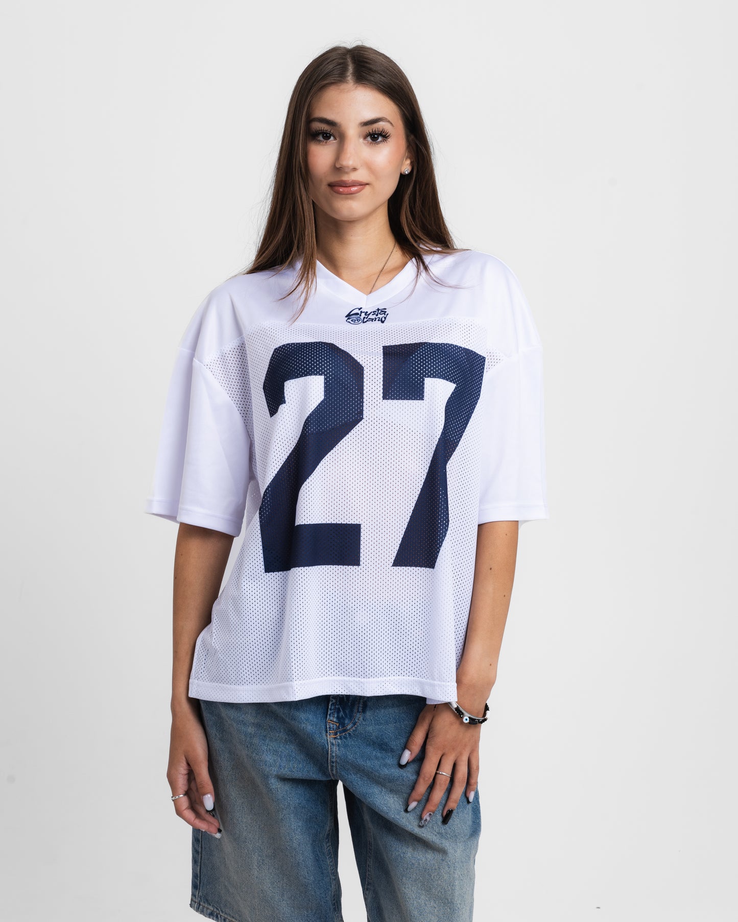 CRYSTALAND GRAFITTI SILVER GREY T-SHIRT