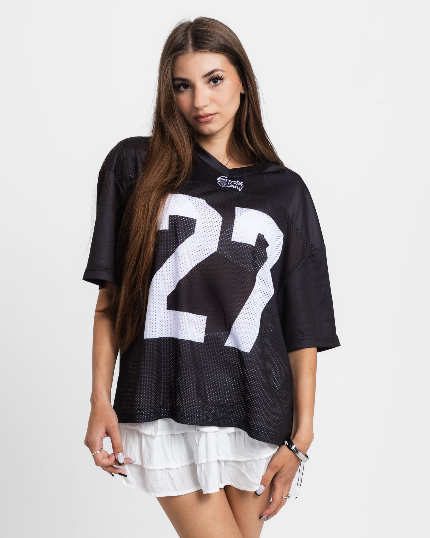 CRYSTALAND GRAFITTI SILVER GREY T-SHIRT