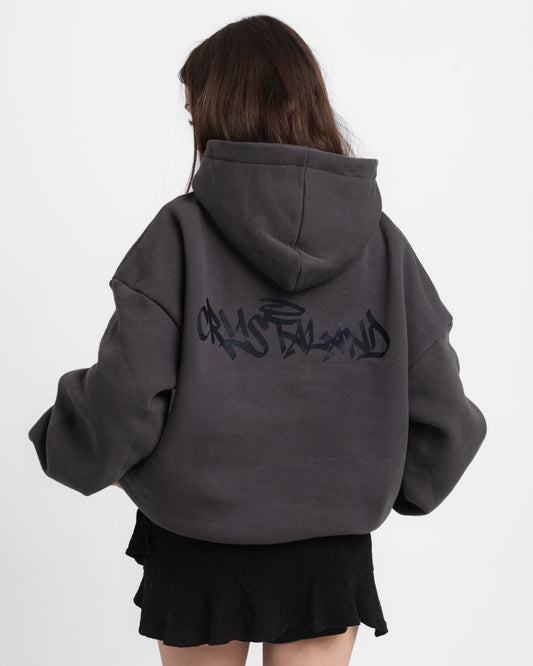 CRYSTALAND SHADOW GREY HOODIE