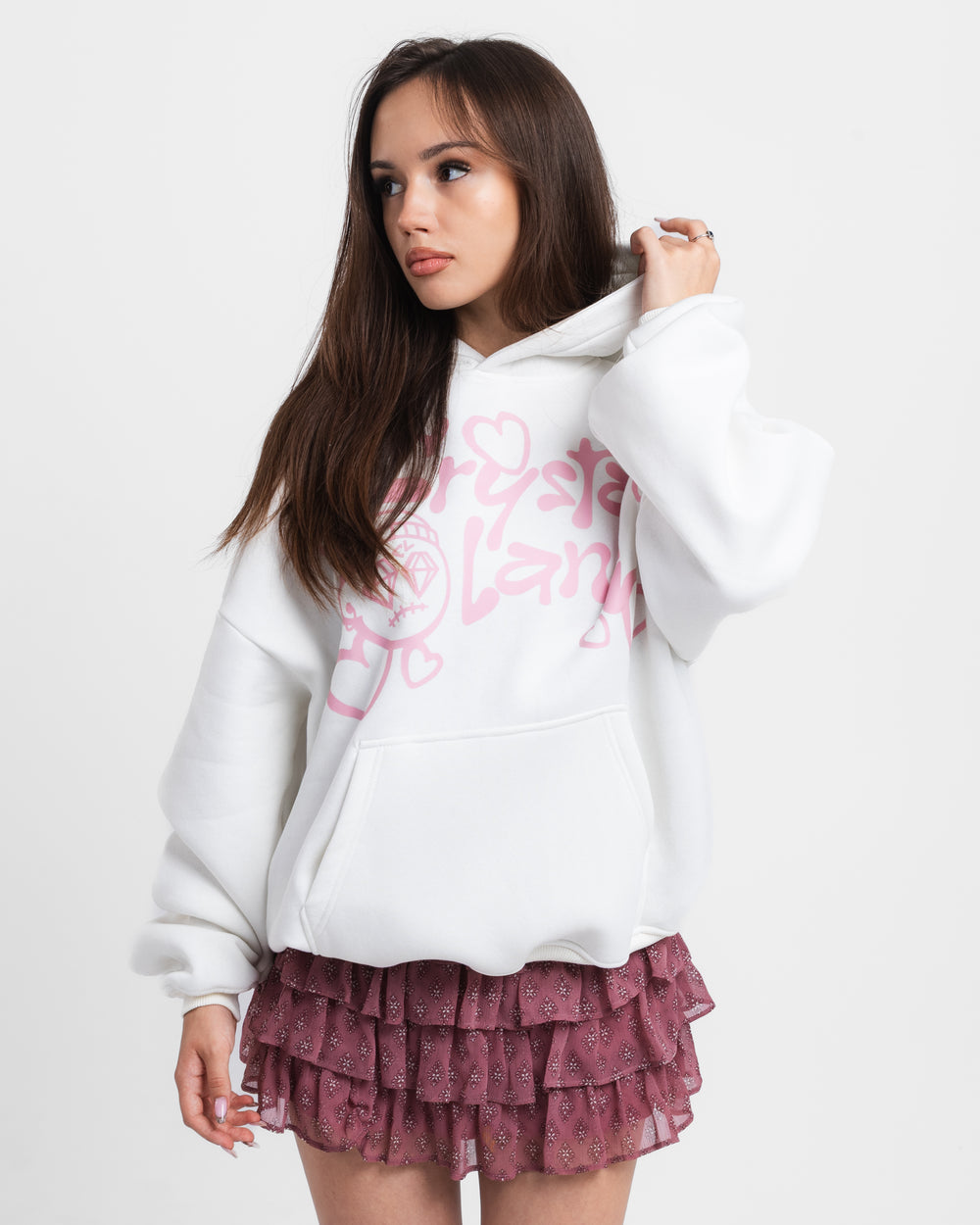 CRYSTALAND VALENTINE'S DAY VANILLA HOODIE