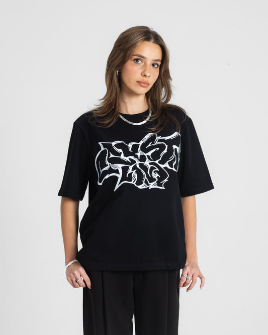 CRYSTALAND GRAFITTI BLACK T-SHIRT