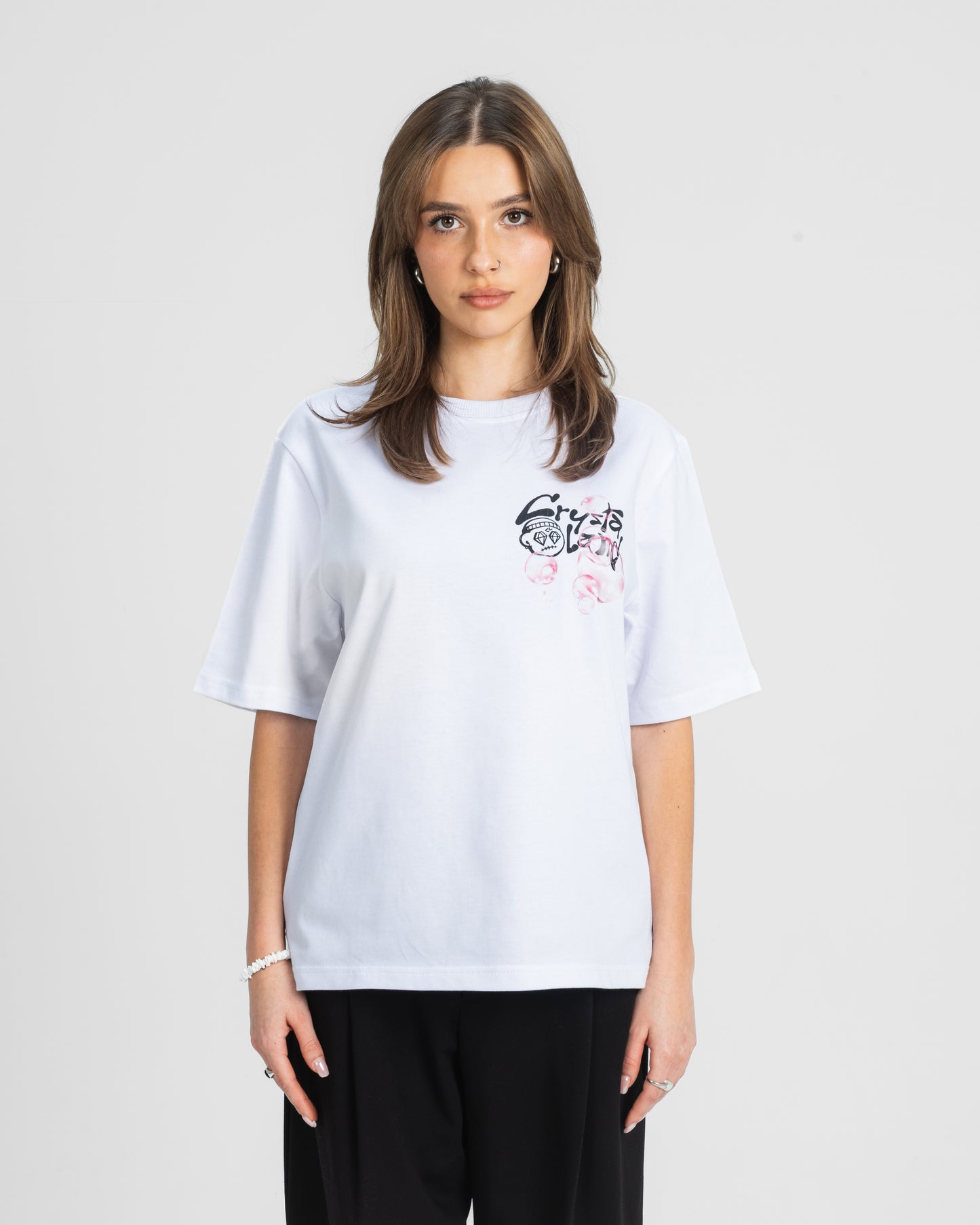 CRYSTALAND BUBBLE WHITE T-SHIRT