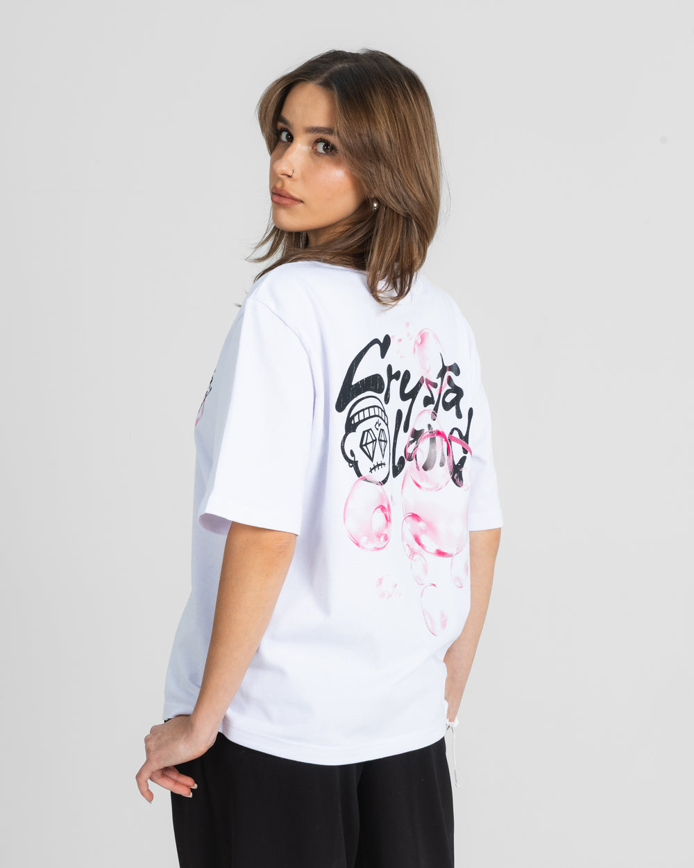CRYSTALAND BUBBLE WHITE T-SHIRT