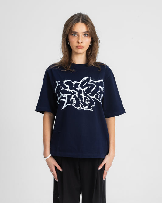CRYSTALAND GRAFITTI DARK NAVY T-SHIRT