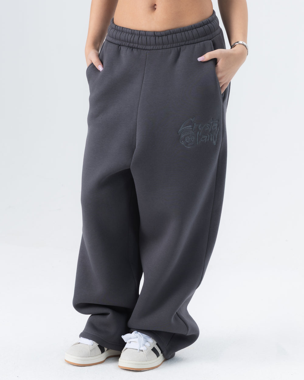 CRYSTALAND SHADOW GREY SWEATPANTS