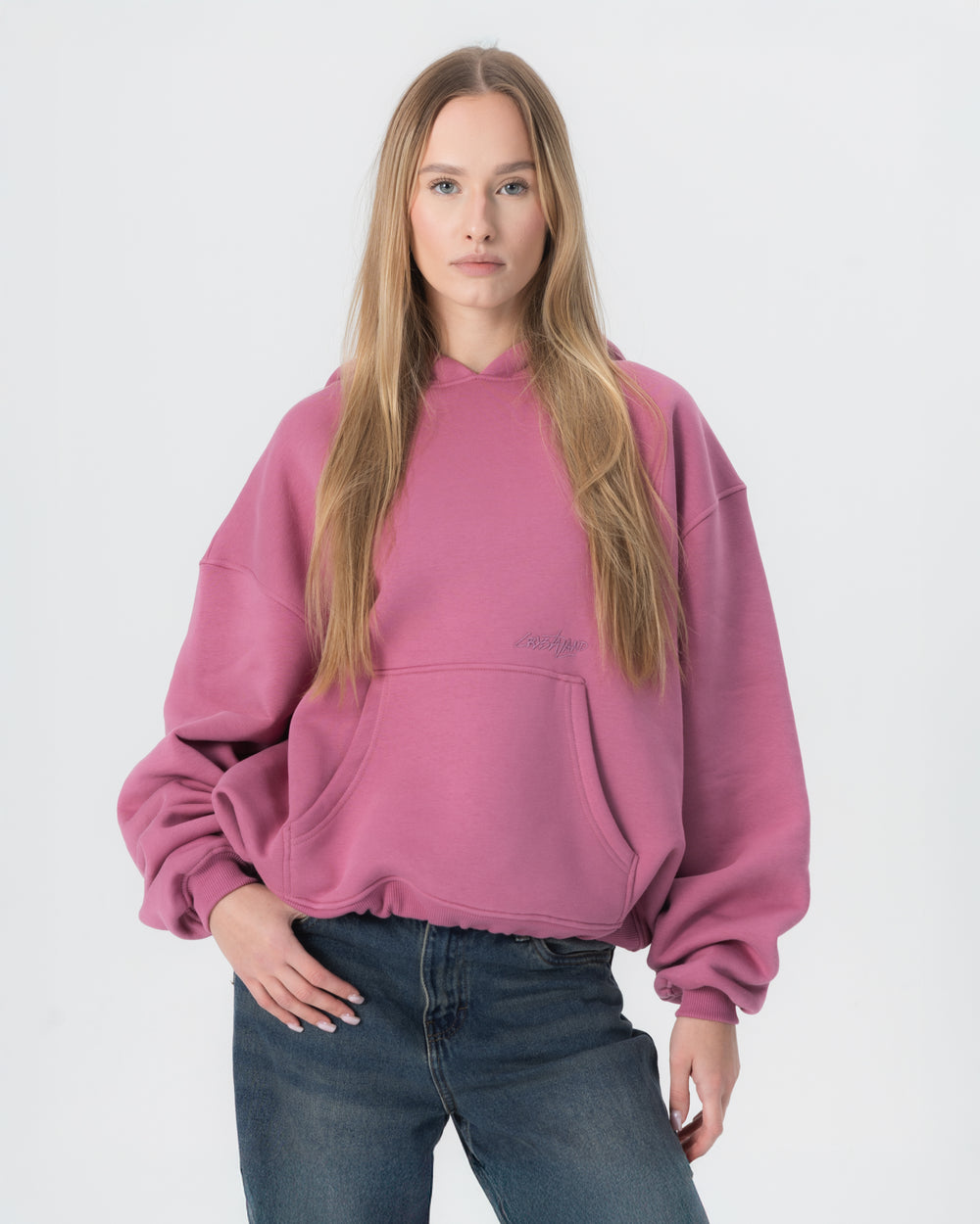 CRYSTALAND ESSENTIAL DUSTY ROSE HOODIE