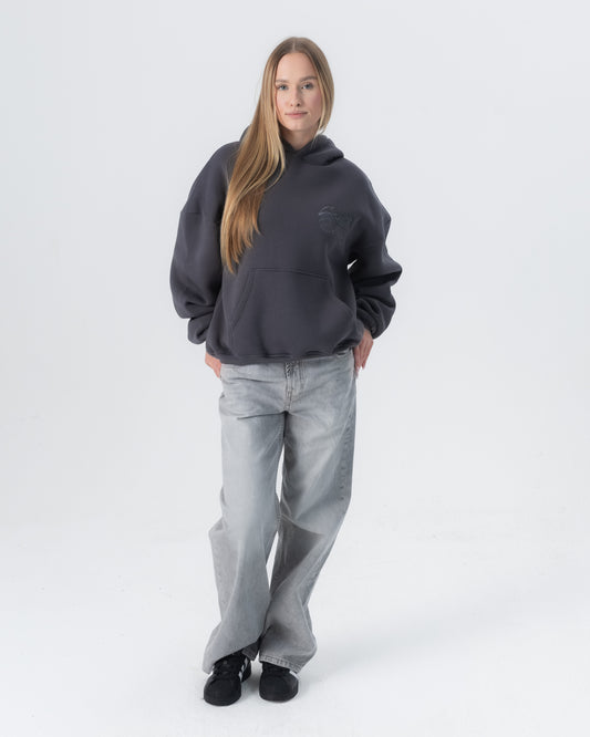 CRYSTALAND BASIC SCHATTEN GRAU HOODIE
