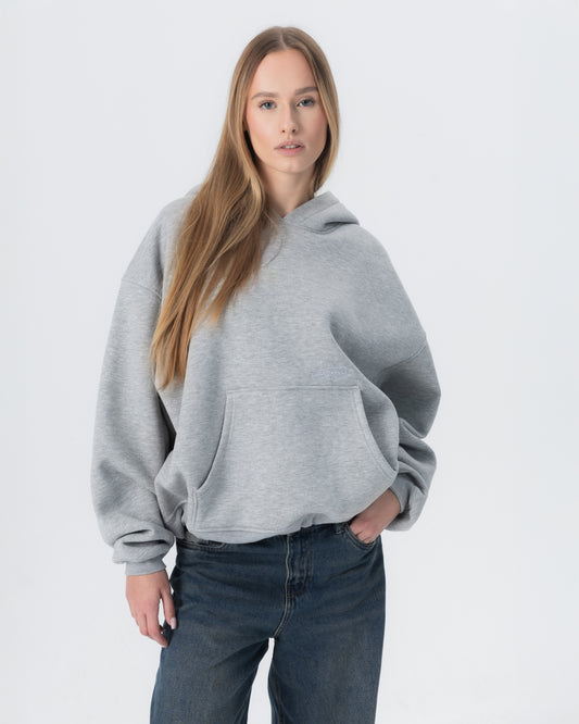 CRYSTALAND ESSENTIAL GREY HOODIE