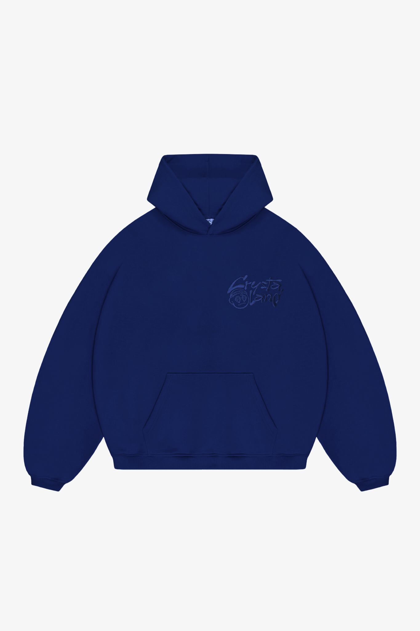 CRYSTALAND BASIC DARK NAVY HOODIE