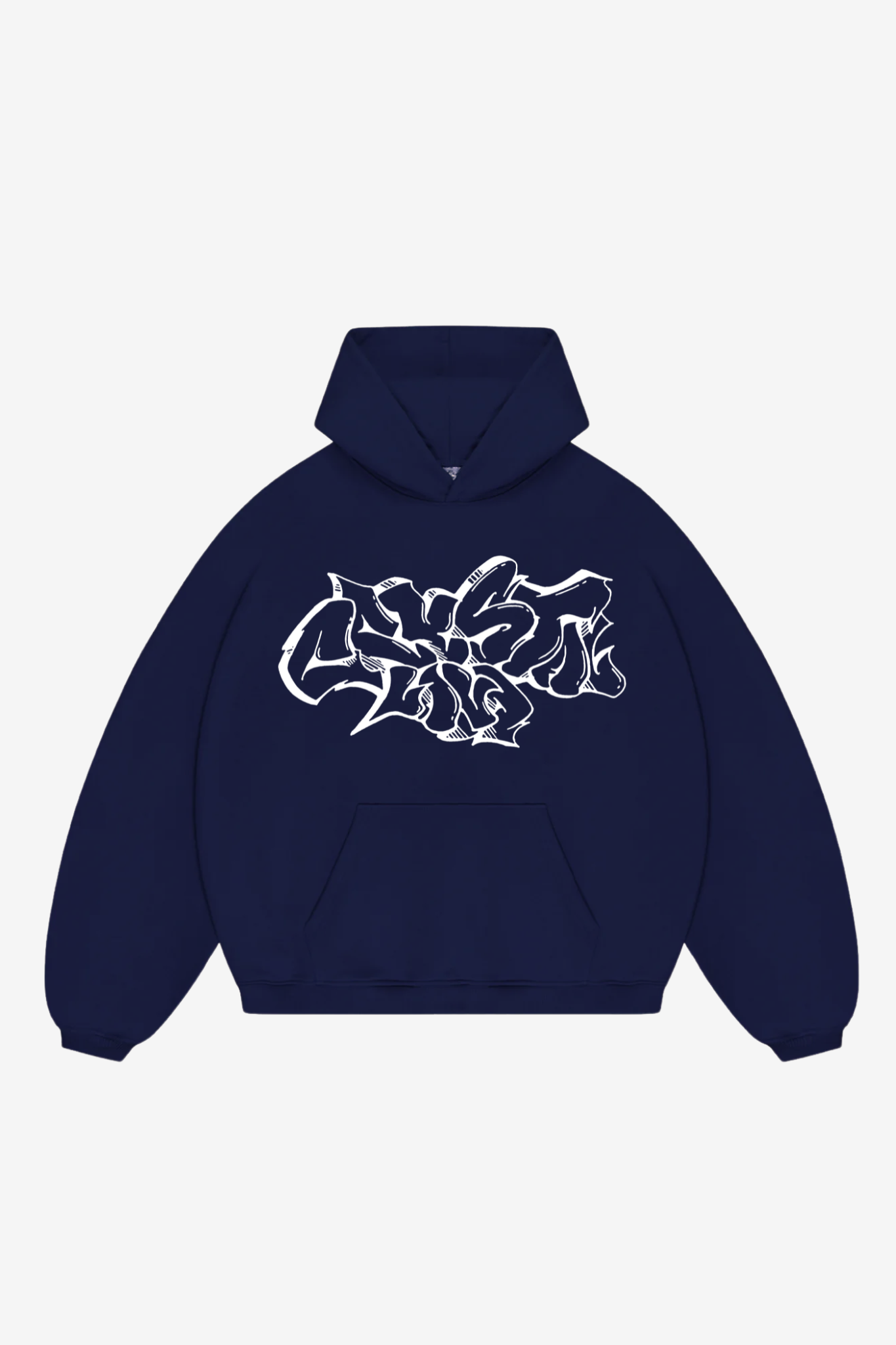 Crystaland Graphitti Dark Navy Hoodie