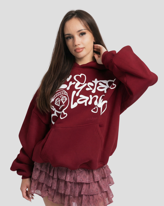 CRYSTALAND VALENTINE'S DAY VANILLA HOODIE