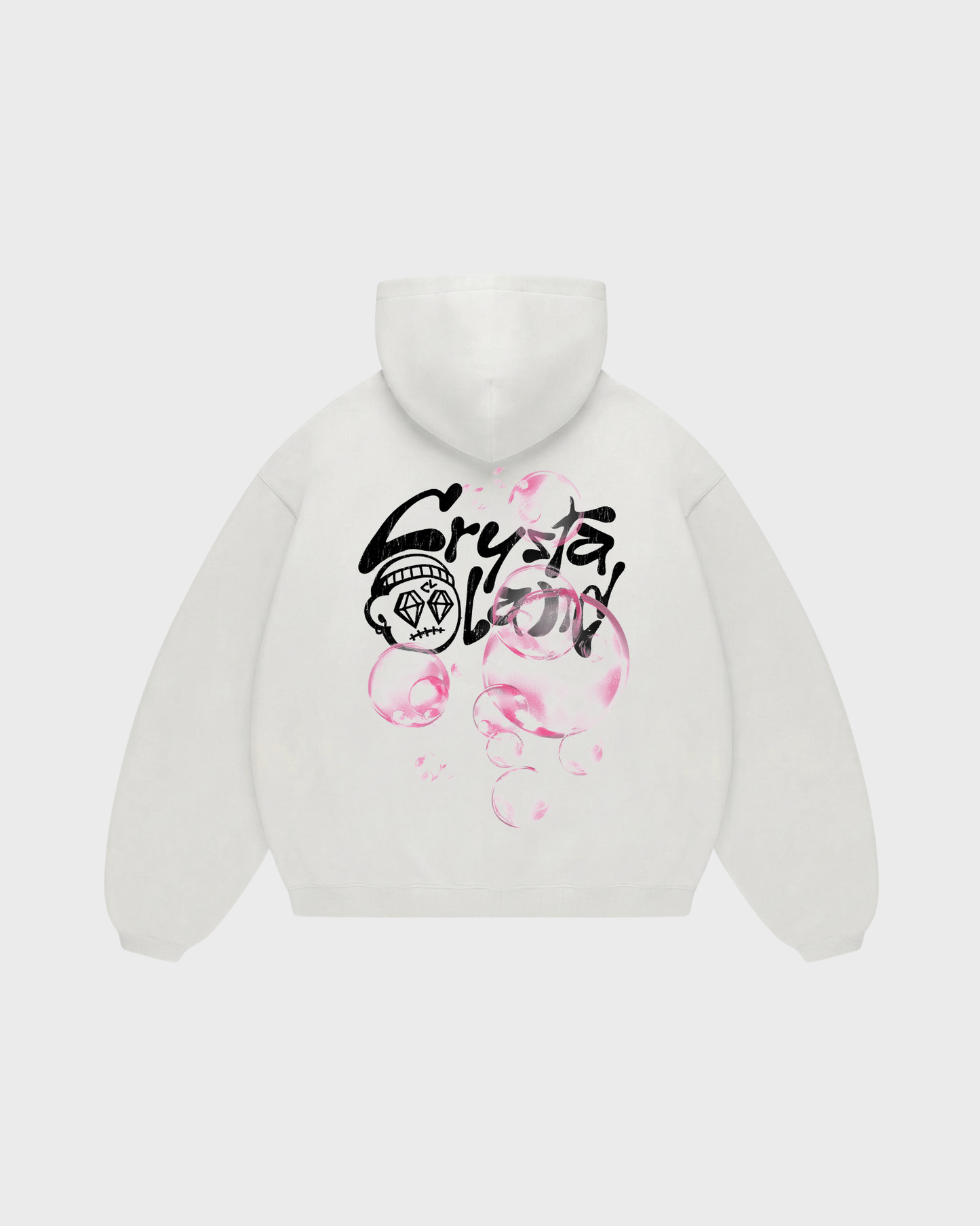 CRYSTALAND BUBBLE ECRU HOODIE