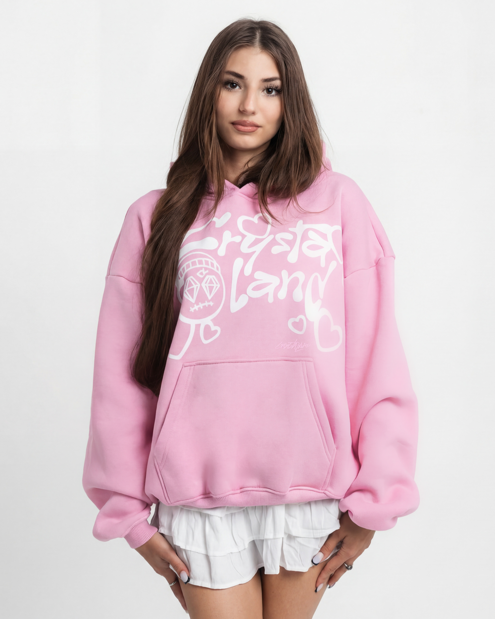 CRYSTALAND VALENTINE'S DAY VANILLA HOODIE