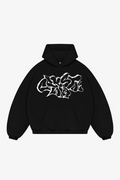 CRYSTALAND GRAFITTI BLACK HOODIE