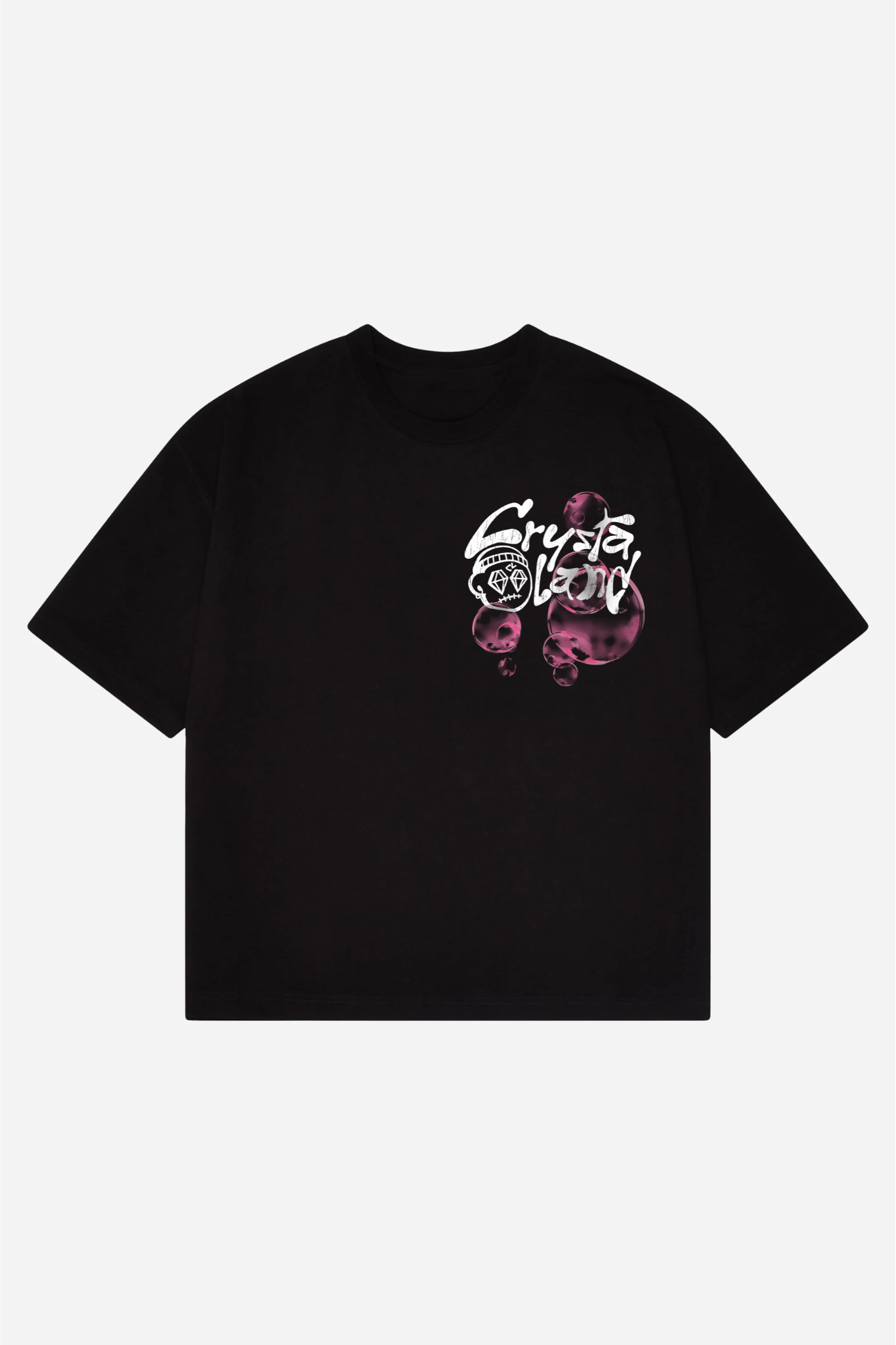 CRYSTALAND BUBBLE BLACK T-SHIRT