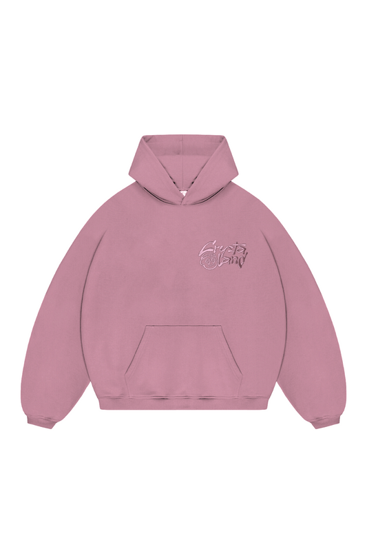 CRYSTALAND BASIC DUSTY ROSE HOODIE