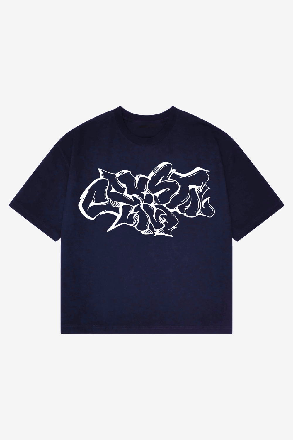 Crystaland Graphitti Dark Navy T-Shirt