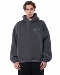 CRYSTALAND BASIC SCHATTEN GRAU HOODIE