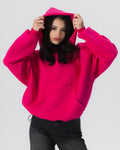 CRYSTALAND ESSENTIAL HOT PINK HOODIE