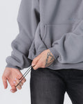 CRYSTALAND ESSENTIAL SILVER GREY HOODIE