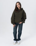 CRYSTALAND ESSENTIAL KHAKI HOODIE