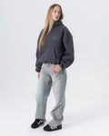 CRYSTALAND BASIC SCHATTEN GRAU HOODIE