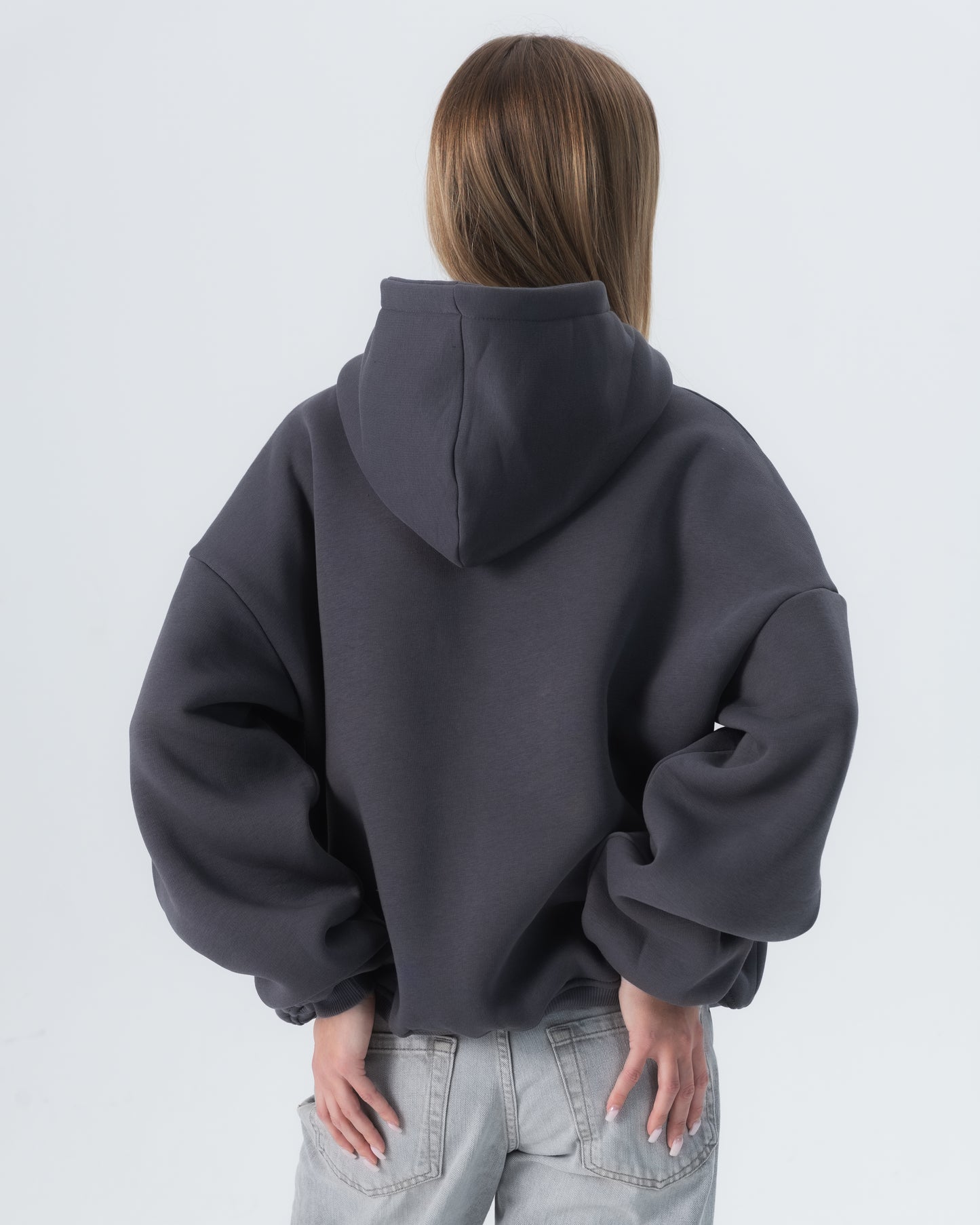 CRYSTALAND BASIC SCHATTEN GRAU HOODIE