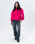 CRYSTALAND BASIC HOT PINK HOODIE