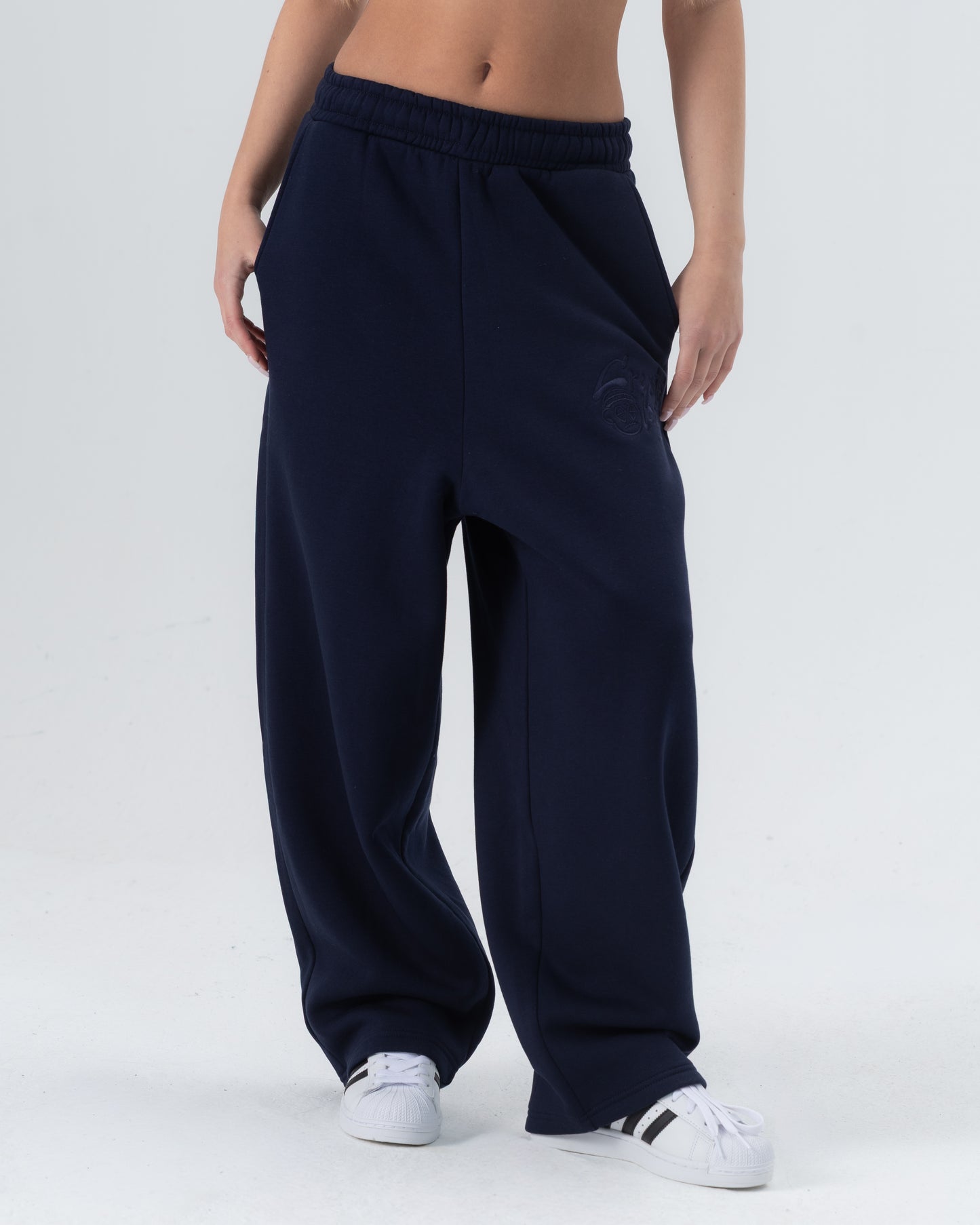 CRYSTALAND NAVY SWEATPANTS