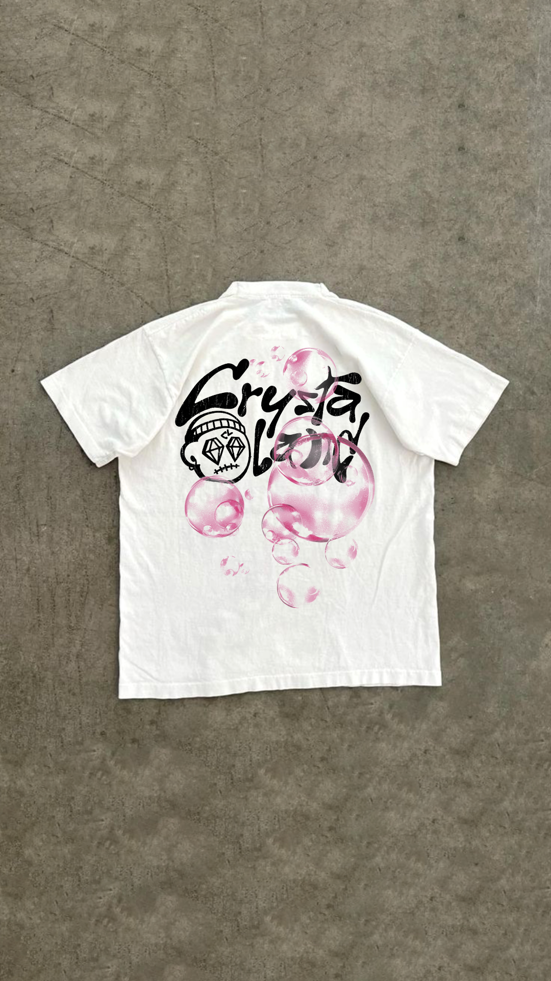 CRYSTALAND BUBBLE WHITE T-SHIRT