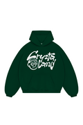 CRYSTALAND FOREST GREEN HOODIE