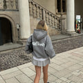 CRYSTALAND SILVER GREY HOODIE