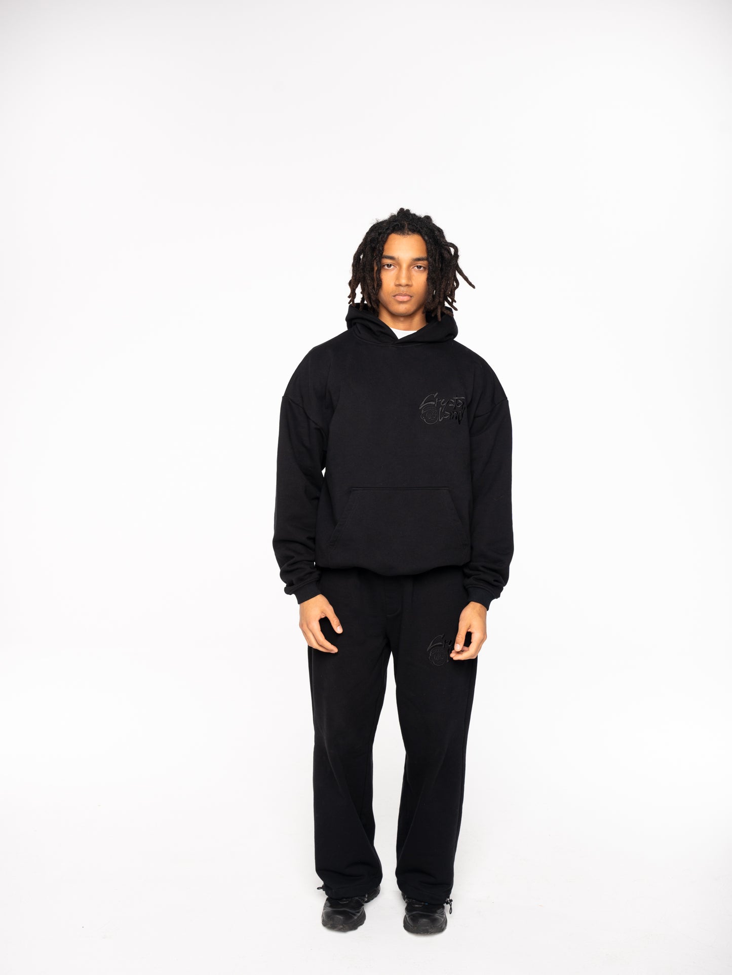 Crystaland Basic Black Hoodie