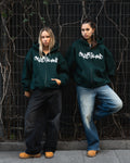 CRYSTALAND FOREST GREEN ZIP UP HOODIE