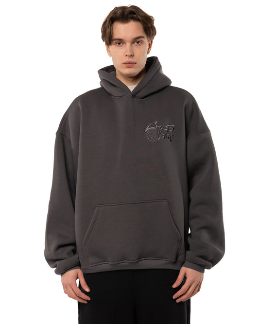 Crystaland Basic Shadow Grey Hoodie