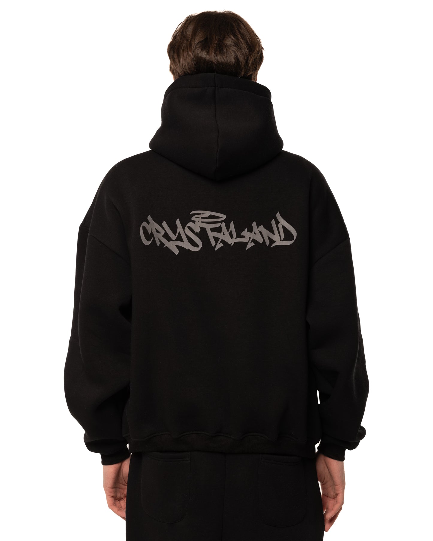 Crystaland Schwarzer Hoodie