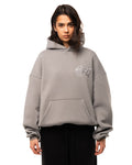 Crystaland Grundlegender silbergrauer Hoodie