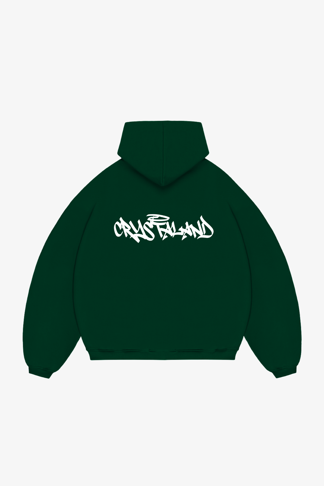 CRYSTALAND FOREST GREEN HOODIE