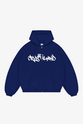 Crystaland Dark Navy Zip Up Hoodie