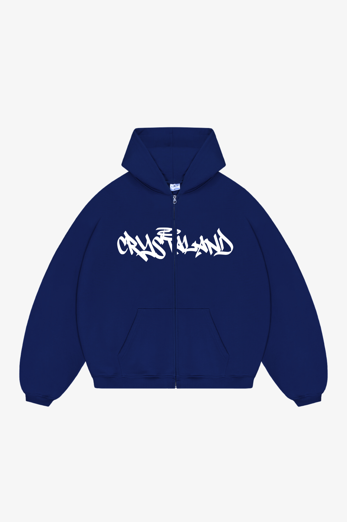 CRYSTALAND DARK NAVY ZIP UP HOODIE